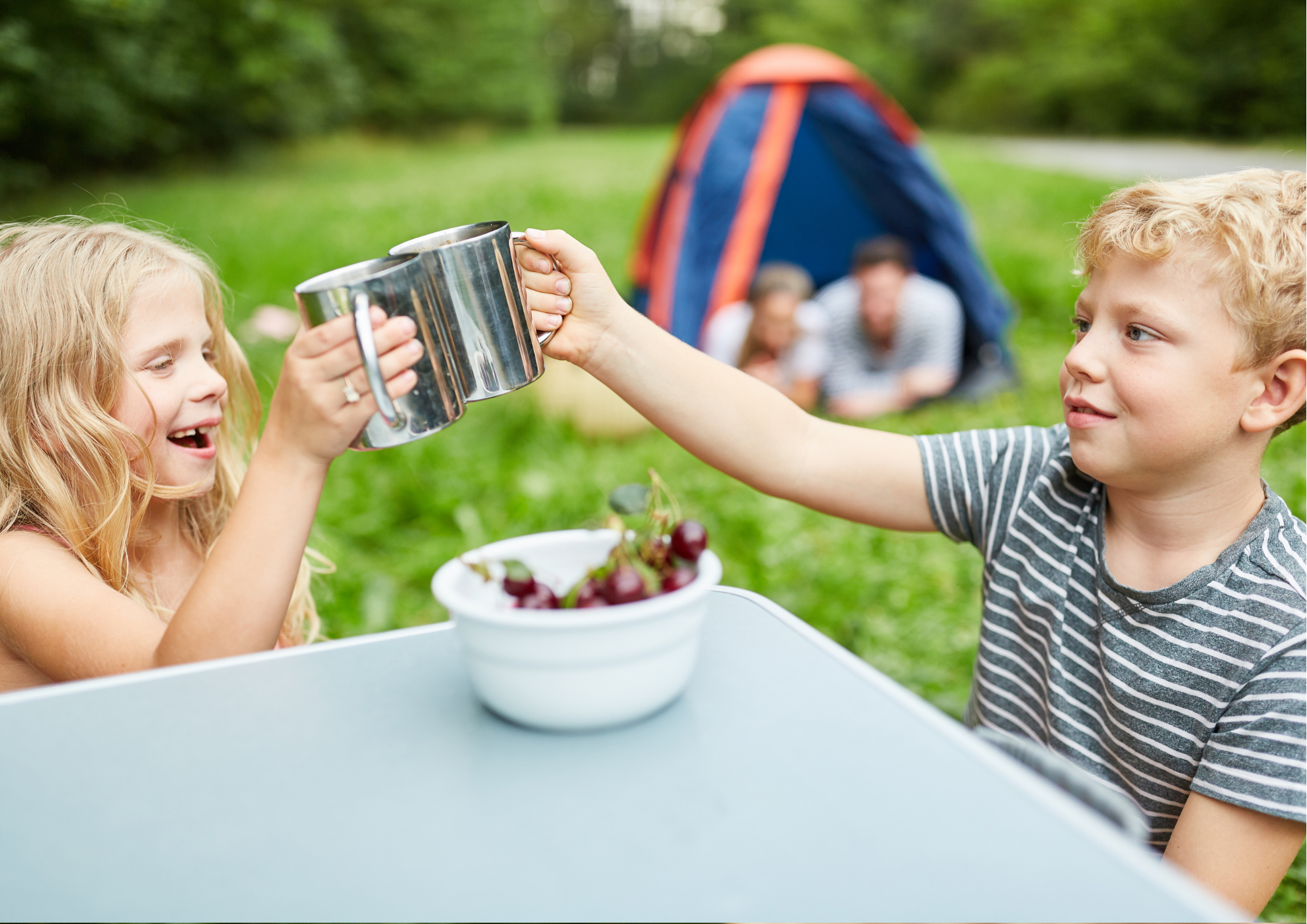 Camping Andrelwirt Kinder lachen